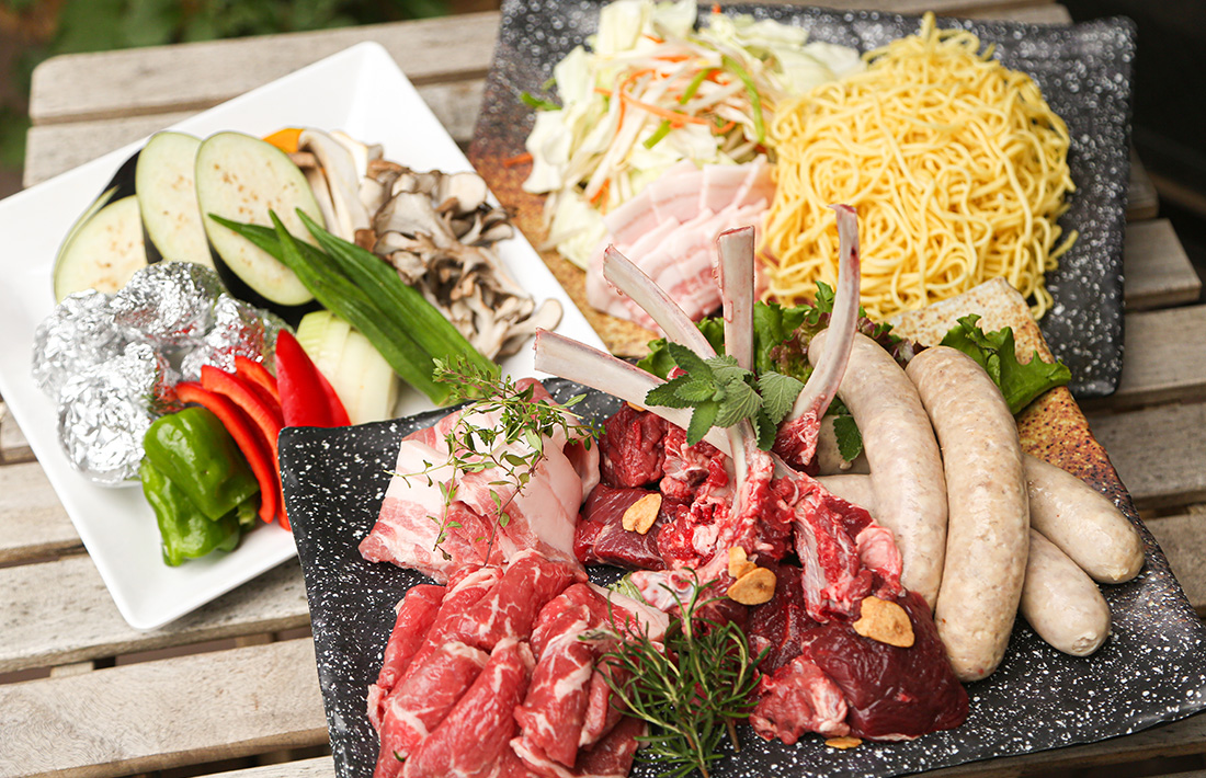 テントでキャンプ食材付A(お肉セット)