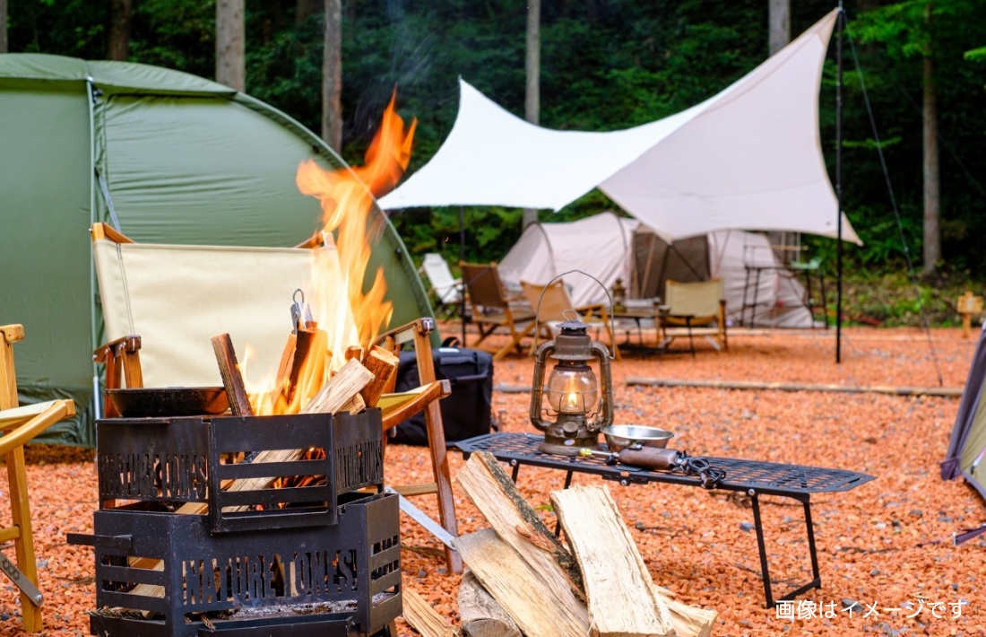 テントでキャンプ食材付B(お肉&海鮮セット)