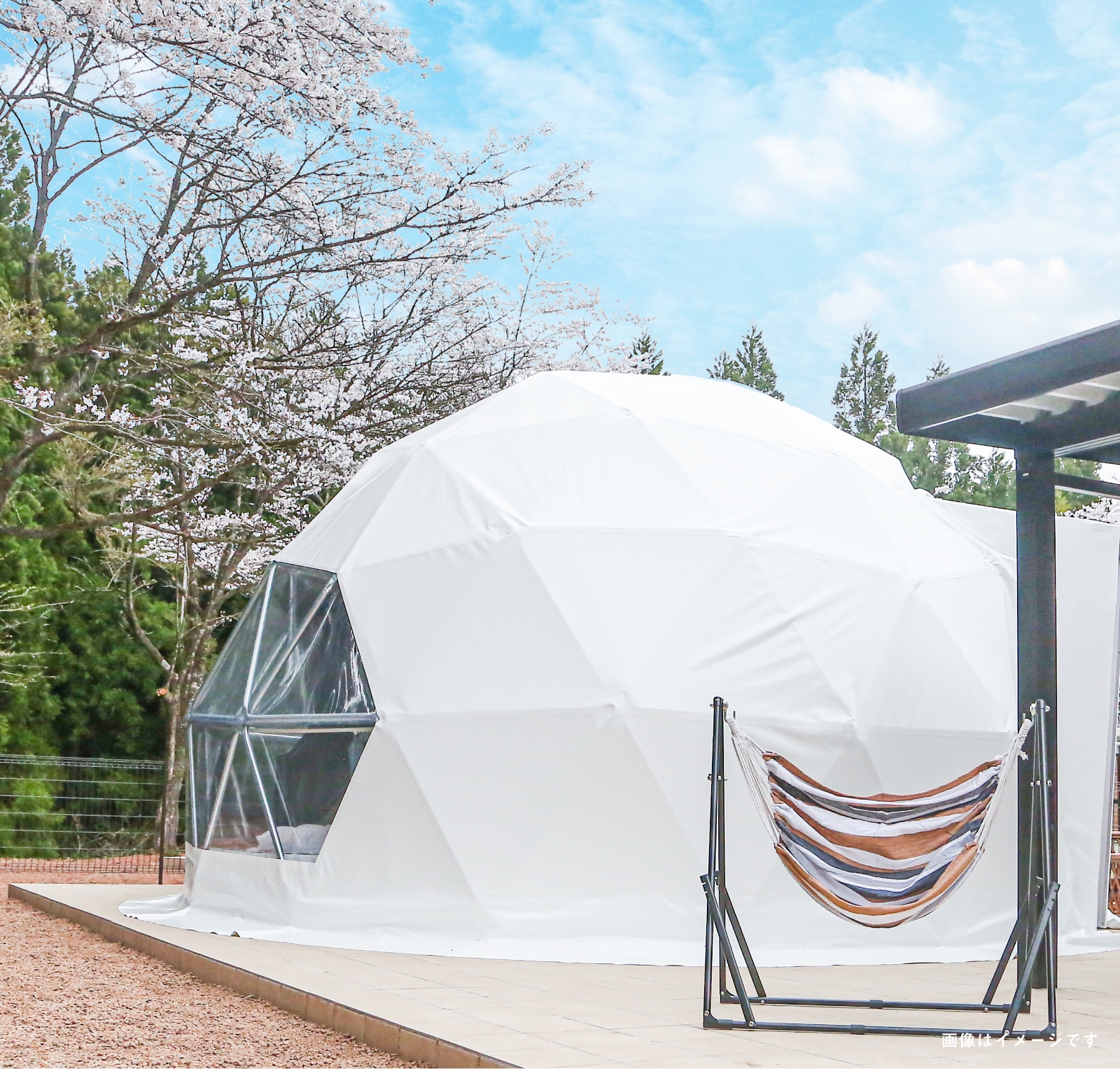 国産グランピングドームのイメージ