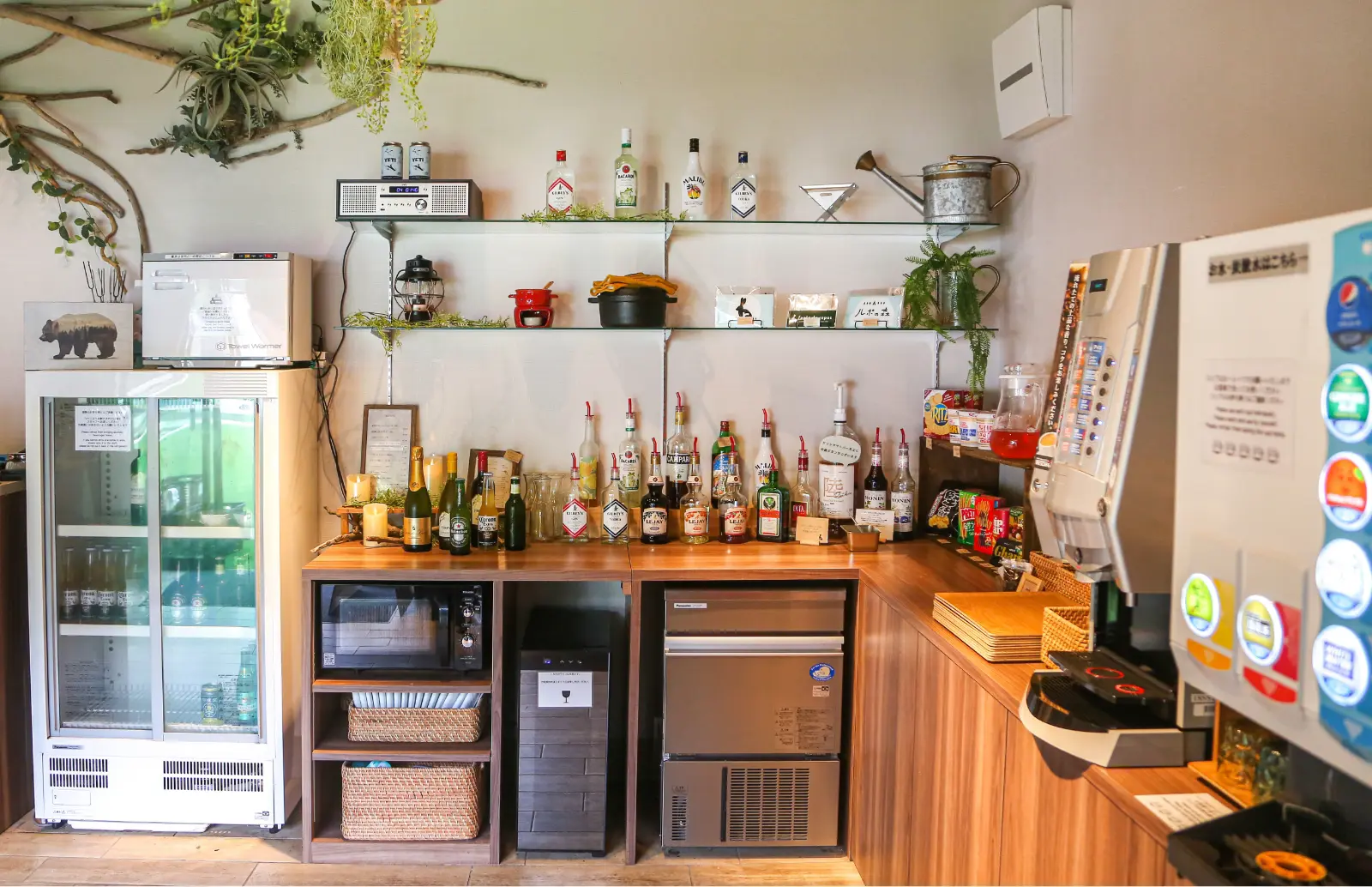 ドリンクコーナーの写真