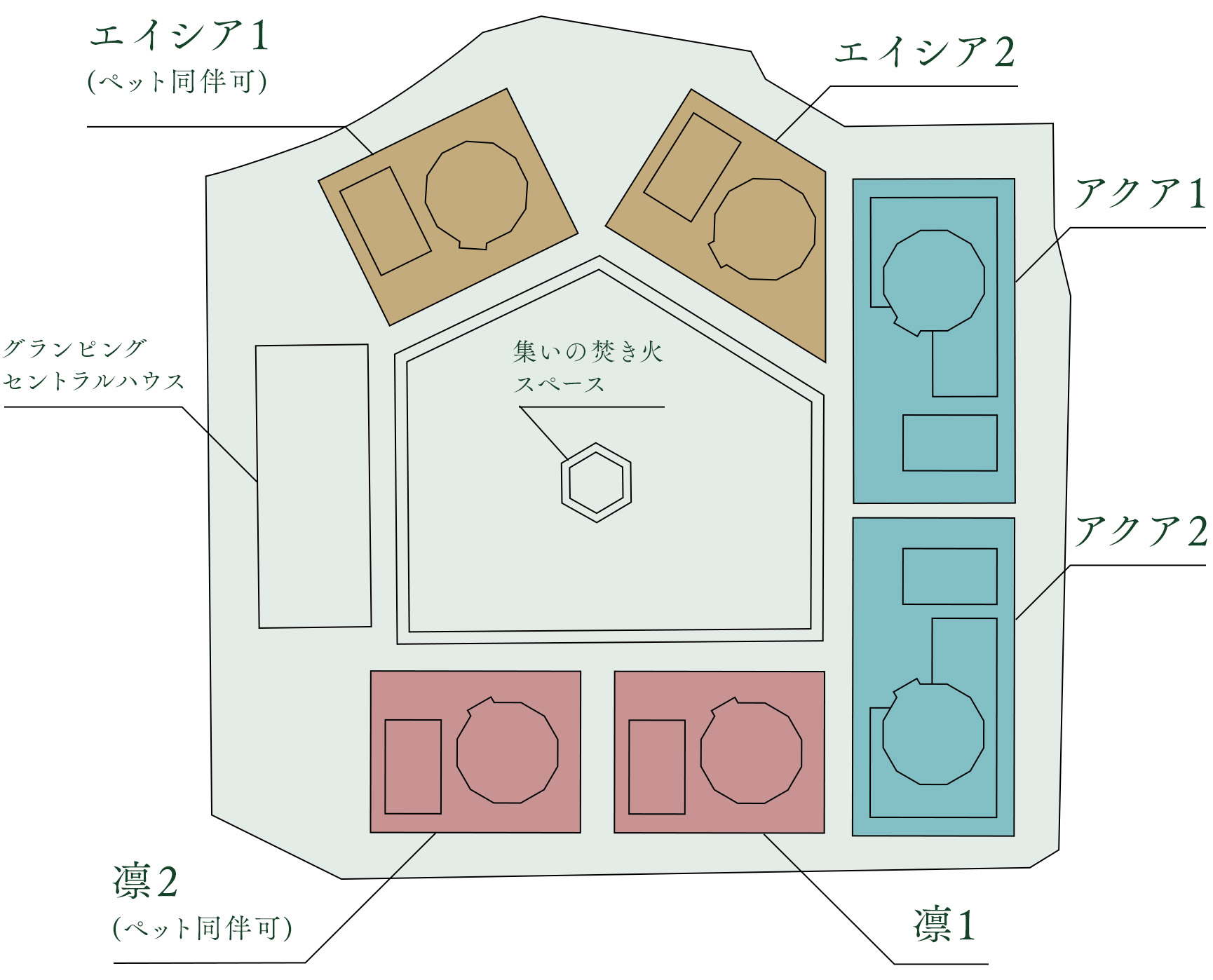 Gran Forest 越前美山 見取図