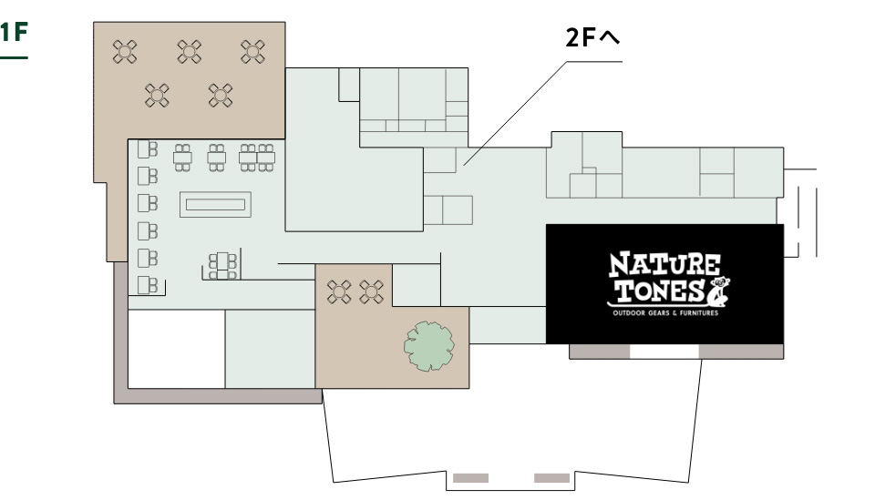 ブース案内のフロア図