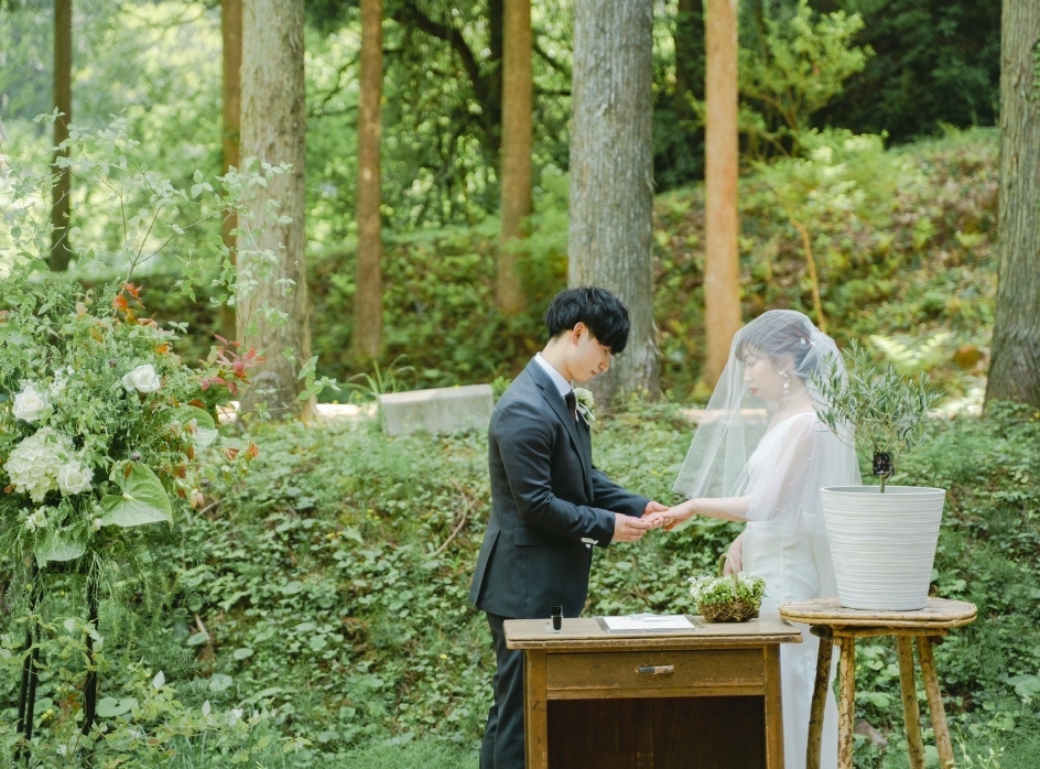 ルポの森でグランピングウェディングを挙げられたお客様