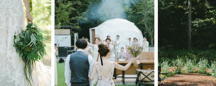 グランピングウェディングの写真