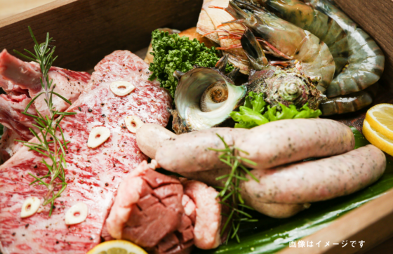 【グランピング・ゴールド2食】北陸の海鮮・荒鳥ポーク・黒毛和牛・手作りピザ★オールインクルーシブ★の写真