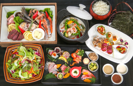 【グランピング・福井の海鮮&肉BBQ&手巻き寿司/2食】和食も洋食も堪能★オールインクルーシブ★の写真